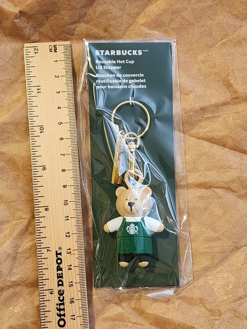 Starbucks Bear Keychain – Green Apron